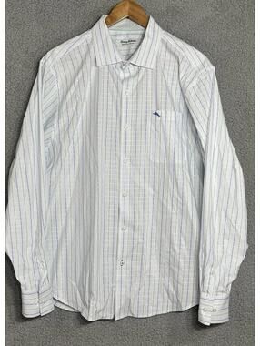 Tommy Bahamas Sarasota Stretch Long-sleeve Button-Up shirts men’s 2XL